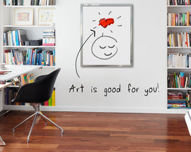 5 surprising benefits of hanging art in your home